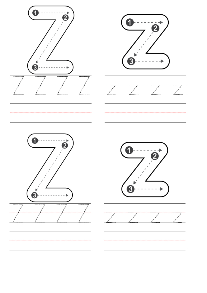 Free Preschool Letter Z Worksheets Printable Pdf Regarding Letter Z Worksheets Free Printable