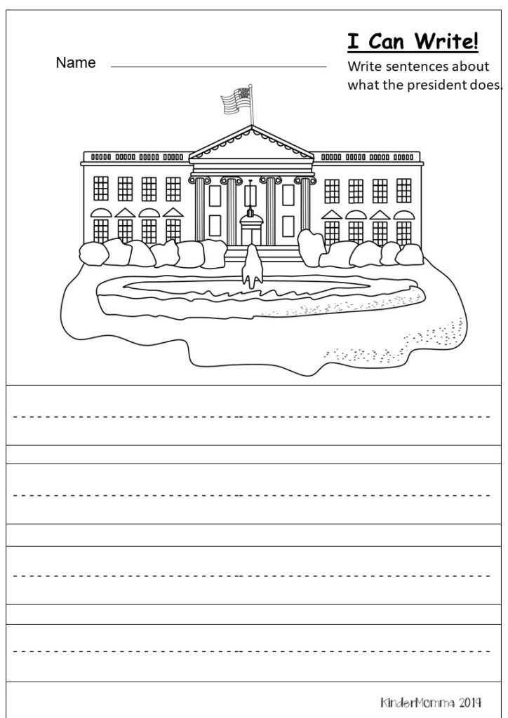 Free President&<h2>039;S Day Writing Printable Kindermomma With Regard To Free Printable Presidents Day Worksheets Free President&<h2>039;S Day Writing Printable Kindermomma With Regard To Free Printable Presidents Day Worksheets