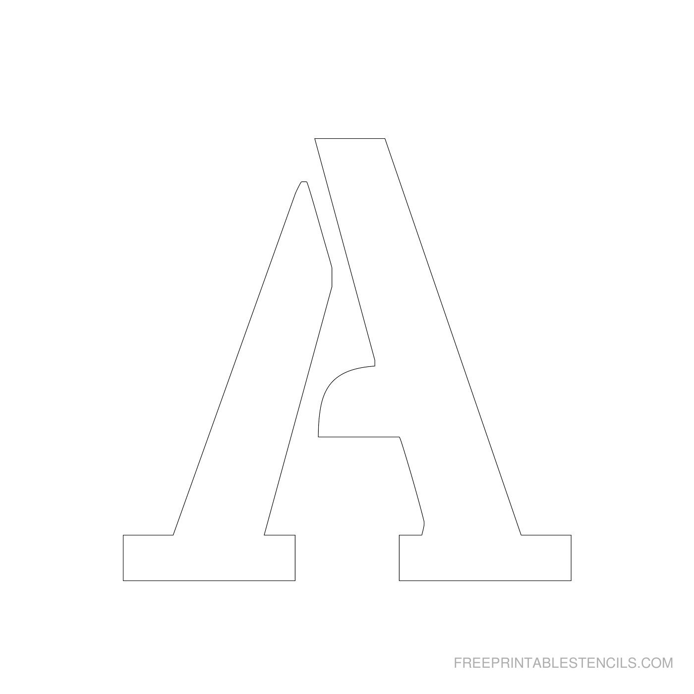Free Printable 4 Inch Letter Stencils A-Z - Worksheets Library with Free Printable 4 Inch Block Letters