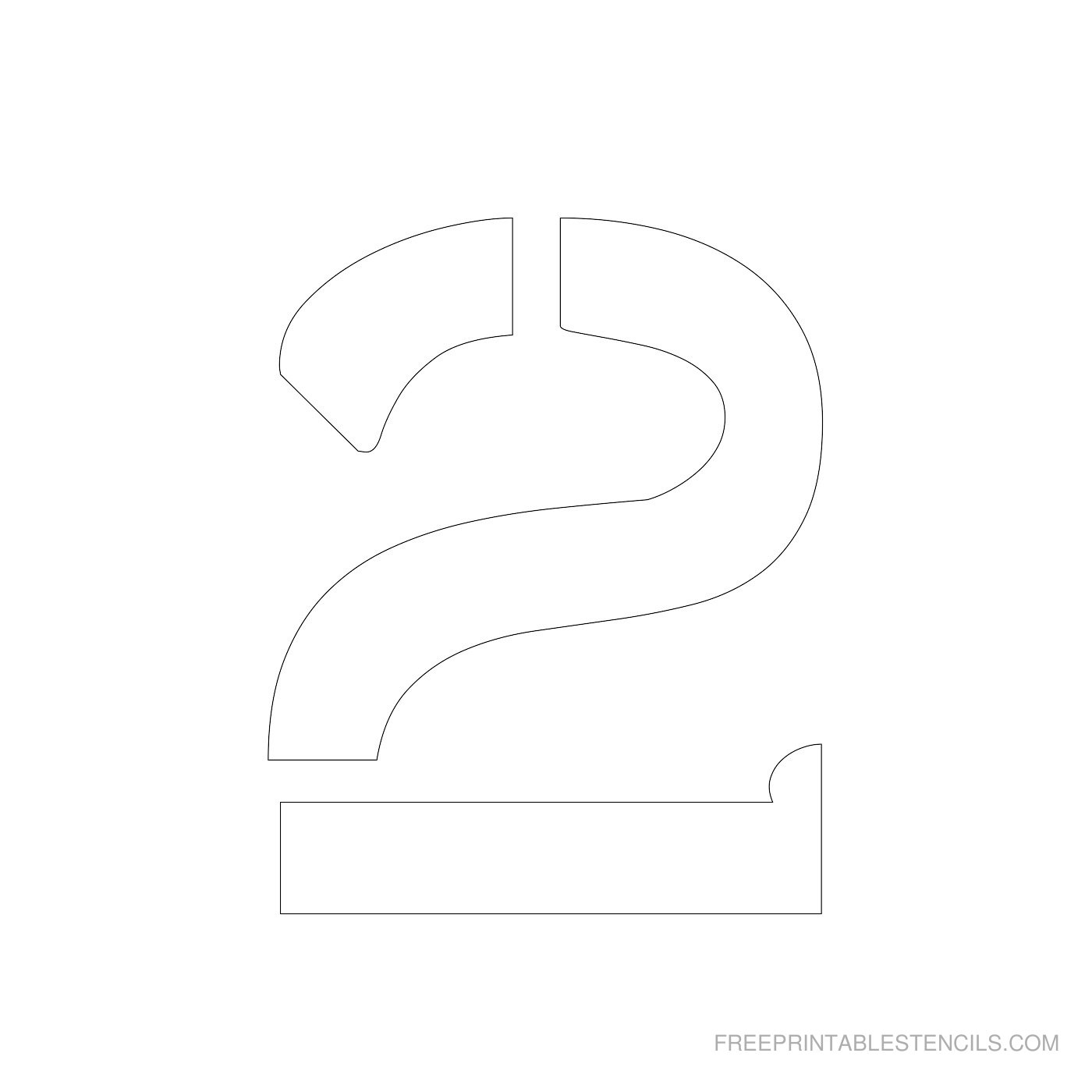 Free Printable 4 Inch Number Stencils 1-10 - Worksheets Library inside Free Printable 4 Inch Number Stencils
