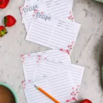 Free Printable 4X6 Recipe Cards For Family Recipes   Idie&<h2>039;S Farm In Free Printable Photo Cards 4X6