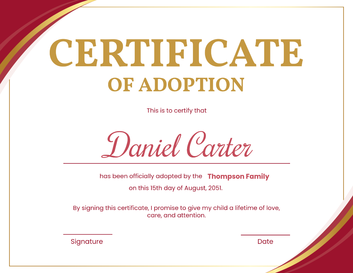 Free Printable Adoption Certificate Templates To Customize Online in Fake Adoption Certificate Free Printable