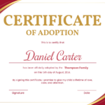 Free Printable Adoption Certificate Templates To Customize Online In Free Printable Adoption Certificate