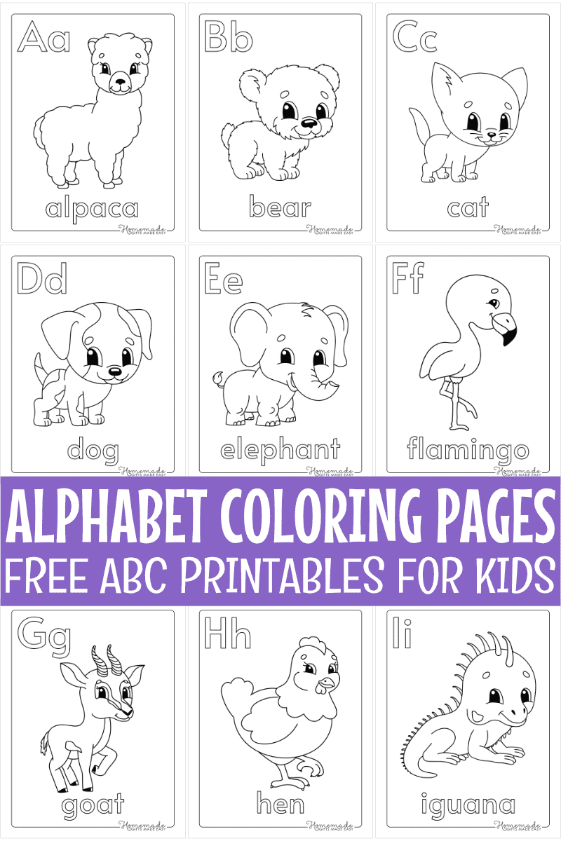 Free Printable Alphabet Coloring Pages For Kids intended for Free Printable Alphabet Letters Coloring Pages