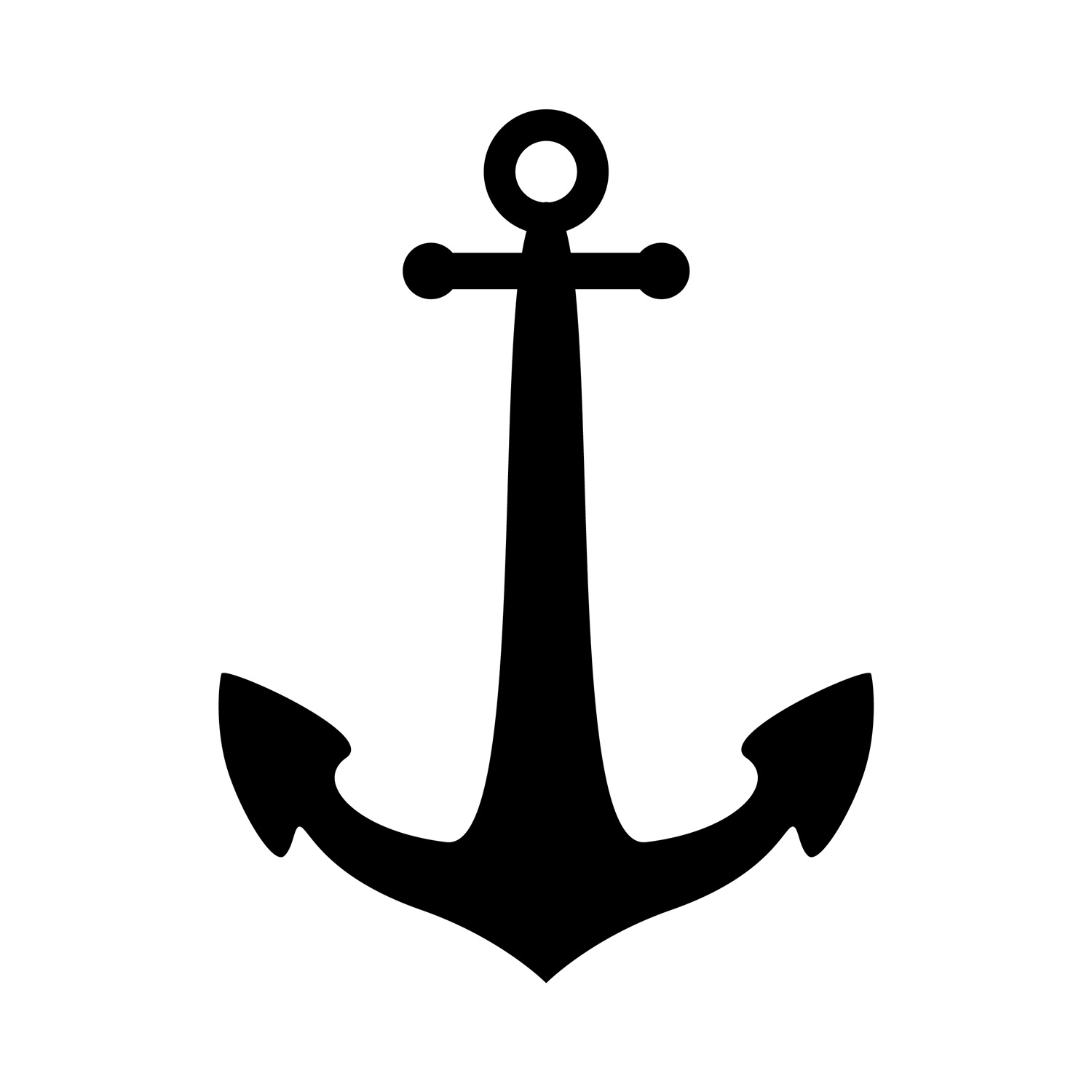 Free Printable Anchor Stencil / Anchor Outline - Jpeg inside Free Printable Anchor Template