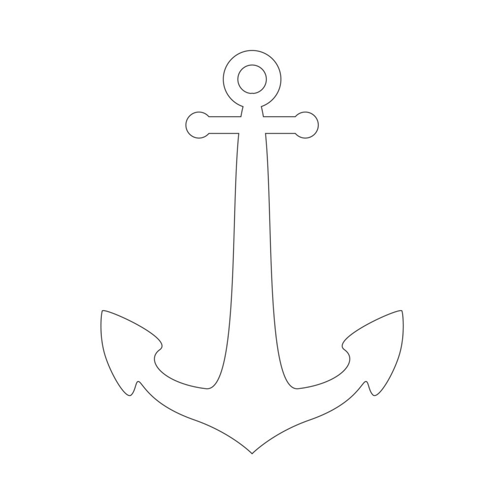 Free Printable Anchor Stencil / Anchor Outline Jpeg Throughout Free Printable Anchor Template Free Printable Anchor Stencil / Anchor Outline Jpeg Throughout Free Printable Anchor Template