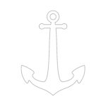 Free Printable Anchor Stencil / Anchor Outline   Jpeg Throughout Free Printable Anchor Template