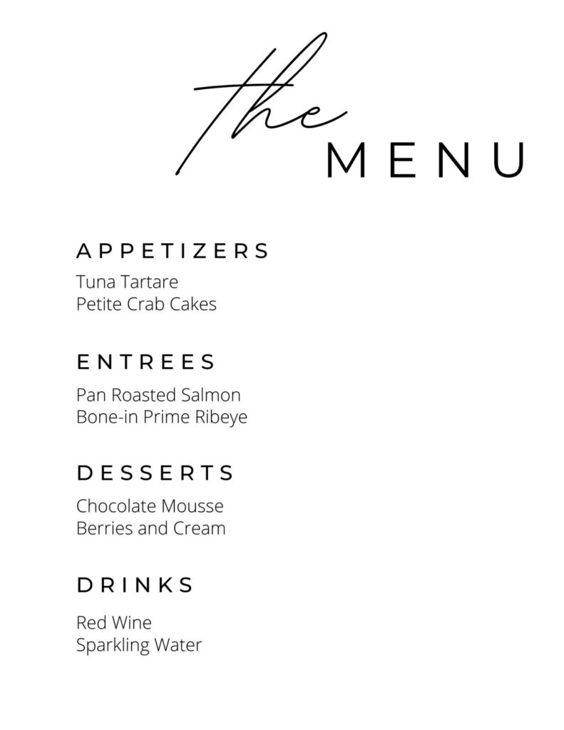 Free Printable And Customizable Bar Menu Templates | Canva Within Menu Template Free Printable Word Free Printable And Customizable Bar Menu Templates | Canva Within Menu Template Free Printable Word
