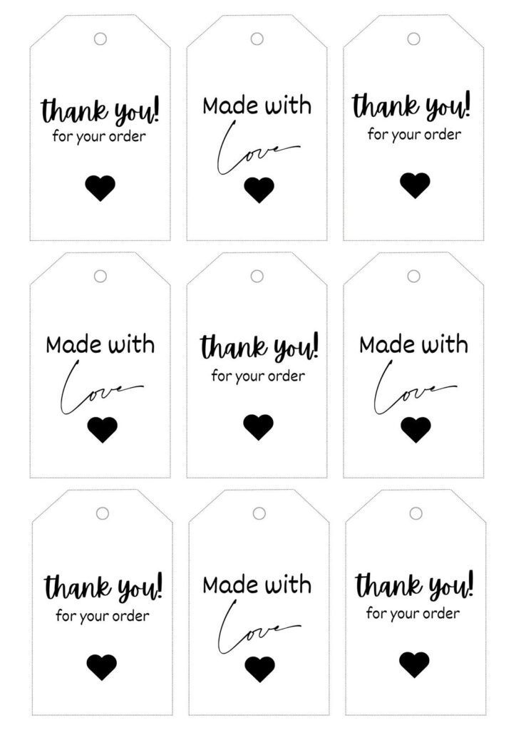 Free, Printable And Customizable Gift Tag Templates | Canva Within Free Printable Thank You Tags Template Free, Printable And Customizable Gift Tag Templates | Canva Within Free Printable Thank You Tags Template