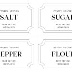 Free Printable And Customizable Kitchen Label Templates | Canva Intended For Free Printable Spice Labels