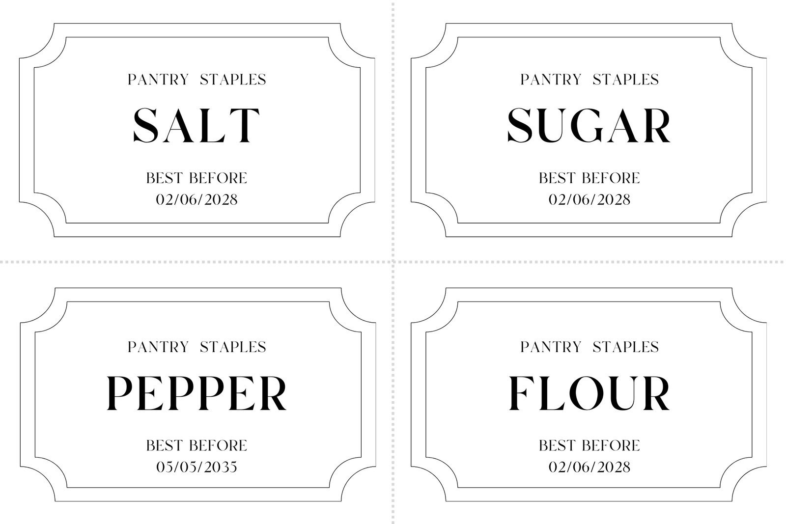 Free Printable And Customizable Kitchen Label Templates | Canva intended for Free Printable Spice Labels