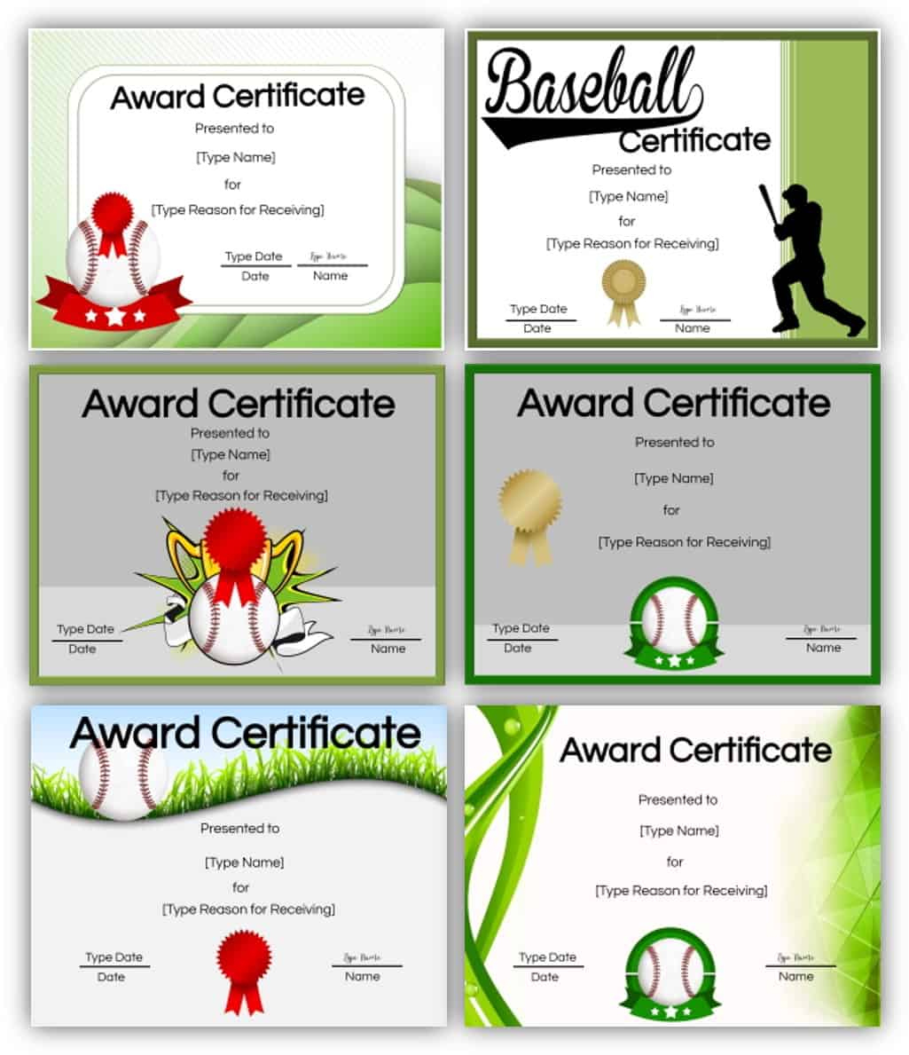Free Printable And Editable Baseball Awards With Certificate Templates pertaining to Free Printable Baseball Certificates