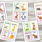 Free Printable Animal Flash Cards For Preschool Kids   Cassie Pertaining To Free Printable Picture Cards