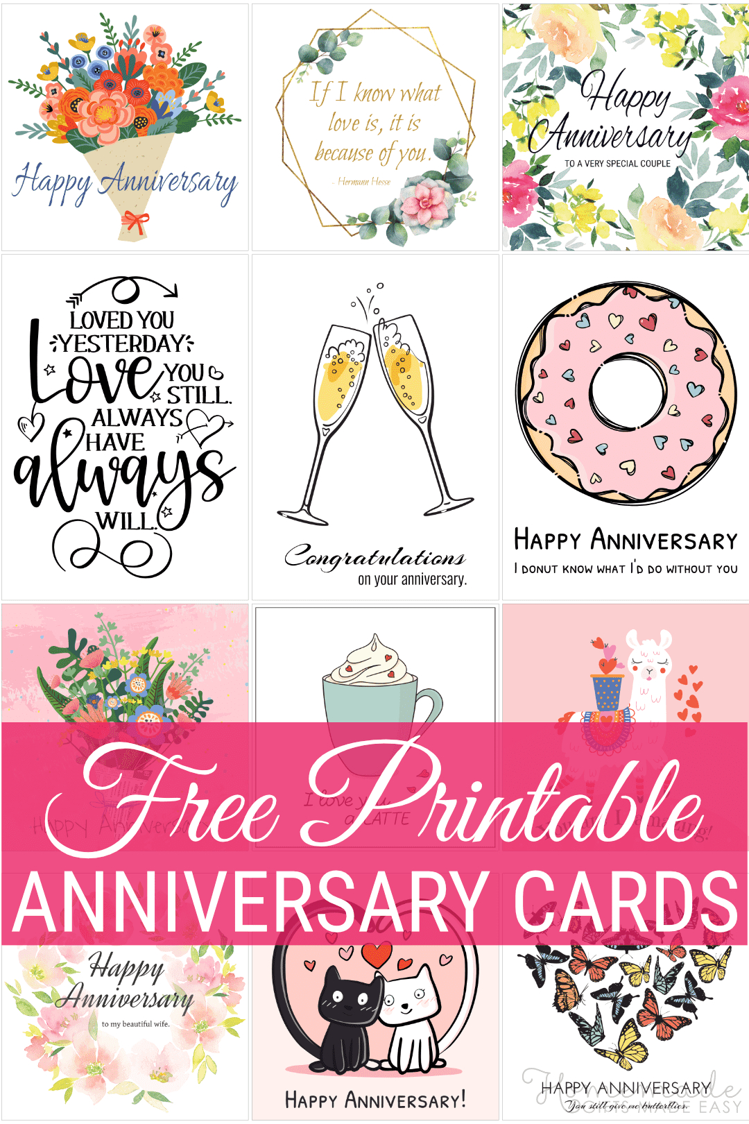 Free Printable Anniversary Cards throughout Free Printable Anniversary Cards