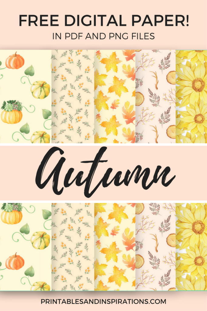 Free Printable Autumn Digital Paper! (Seamless Pattern For Within Free Printable Autumn Paper Free Printable Autumn Digital Paper! (Seamless Pattern For Within Free Printable Autumn Paper