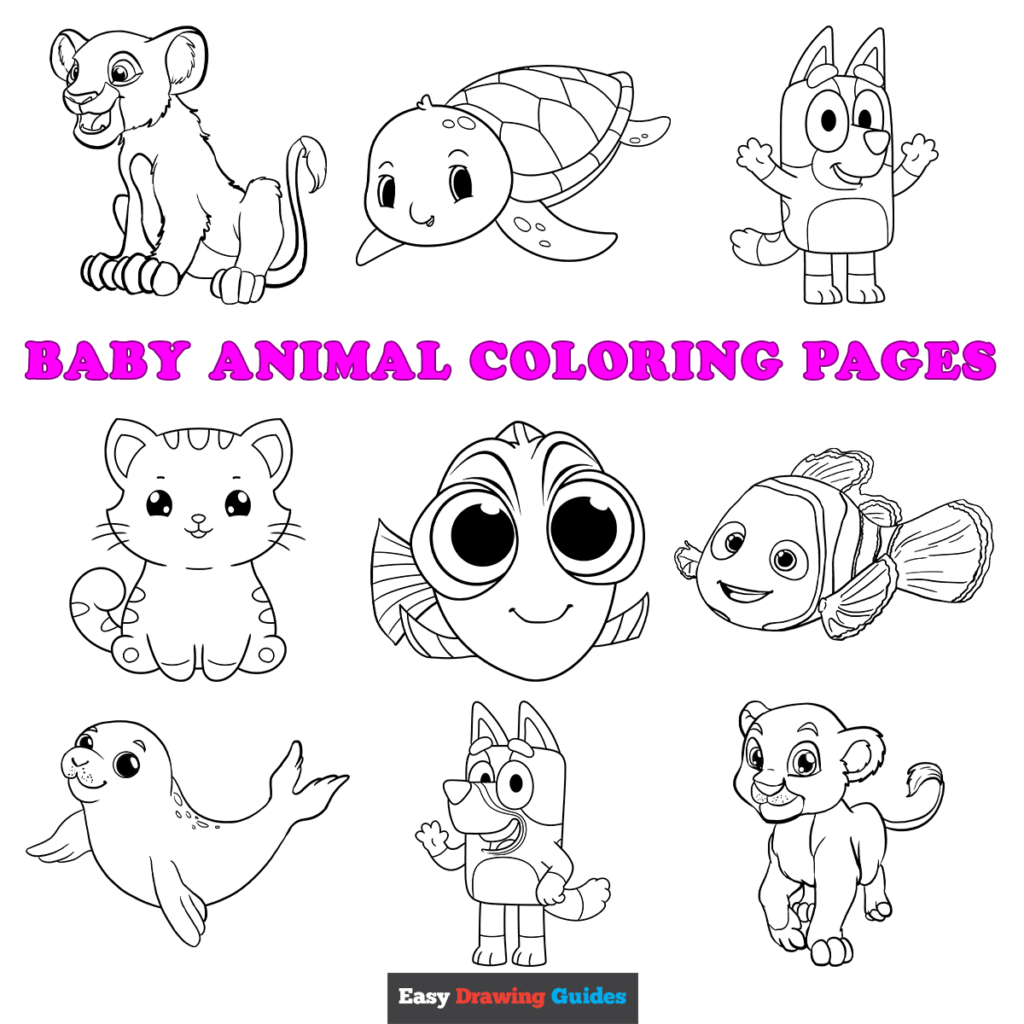 Free Printable Baby Animal Coloring Pages For Kids Throughout Free Printable Pictures Of Baby Animals Free Printable Baby Animal Coloring Pages For Kids Throughout Free Printable Pictures Of Baby Animals