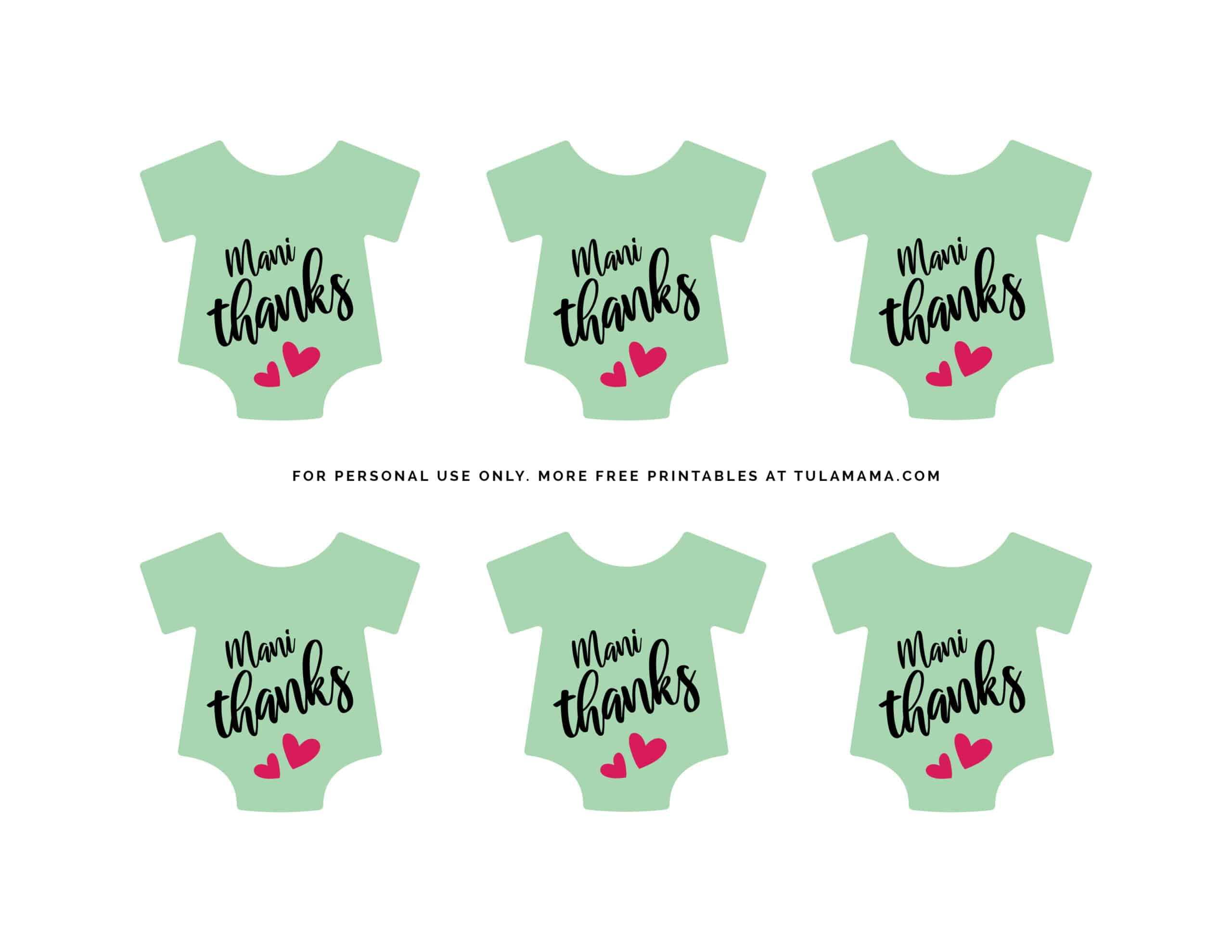 Free Printable Baby Onesie Template For Baby Shower Decorations in Free Printable Onesies