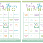 Free Printable Baby Shower Bingo Pertaining To Printable Baby Shower Bingo Games Free