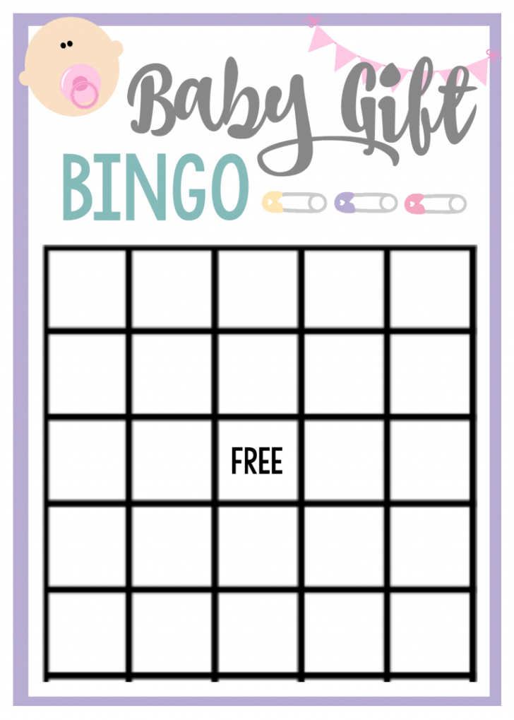 Baby Bingo Free Printable Template