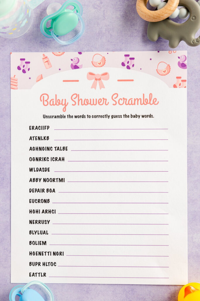 Free Printable Baby Shower Word Scramble Play Party Plan Inside Free Printable Baby Shower Games Word Scramble Free Printable Baby Shower Word Scramble Play Party Plan Inside Free Printable Baby Shower Games Word Scramble