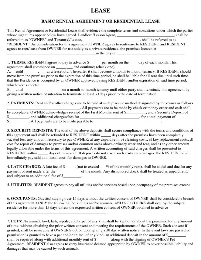 Free Printable Basic Rental Agreement Printable Party Favors Throughout Free Printable Basic Rental Agreement Free Printable Basic Rental Agreement Printable Party Favors Throughout Free Printable Basic Rental Agreement