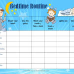 Free Printable Bedtime Routine Chart | Customize Online Then Print Inside Free Printable Bedtime Routine Chart