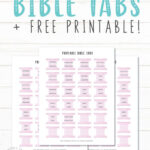 Free Printable Bible Tabs (With Instructions)   My Printable Faith Inside Free Printable Books Of The Bible Tabs