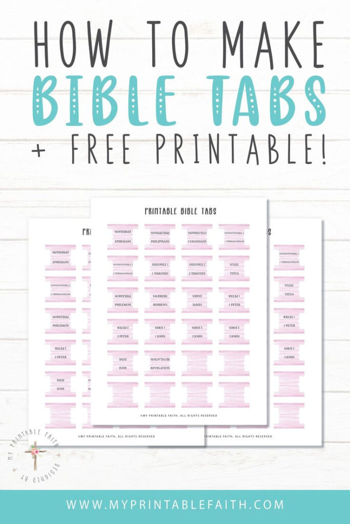 Free Printable Bible Tabs (With Instructions) My Printable Faith Inside Free Printable Books Of The Bible Tabs Free Printable Bible Tabs (With Instructions) My Printable Faith Inside Free Printable Books Of The Bible Tabs