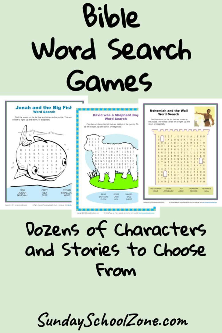 Free Printable Bible Games For Youth