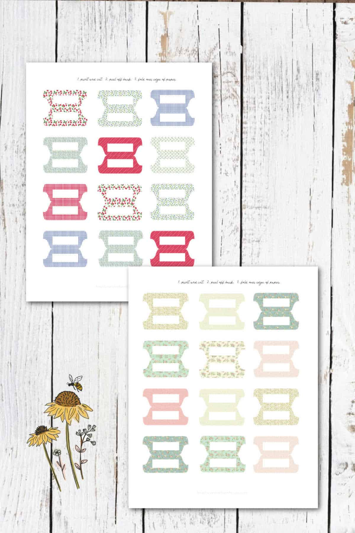 Free Printable Binder Divider Tabs : Heart&amp;039;S Content Farmhouse intended for Free Printable Tabs For Binders