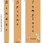 Free Printable Binder Spine Insert Templates [1, 2, 3 Inch] Label Within Free Printable Binder Covers And Spines