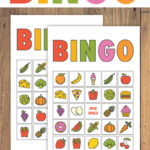 Free Printable Bingo For Kids   Food Themed   Pjs And Paint Intended For Free Printable Bingo Chips