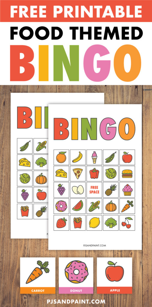 Free Printable Bingo For Kids Food Themed Pjs And Paint Intended For Free Printable Bingo Chips Free Printable Bingo For Kids Food Themed Pjs And Paint Intended For Free Printable Bingo Chips