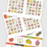 Free Printable Bingo For Kids   Food Themed   Pjs And Paint Regarding Free Printable Bingo Chips
