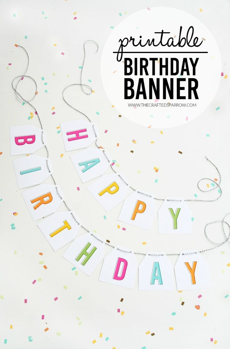 Free Printable Birthday Banner in Birthday Banner Templates Free Printable