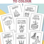 Free Printable Birthday Cards To Colour — Gathering Beauty In Free Printable Cards