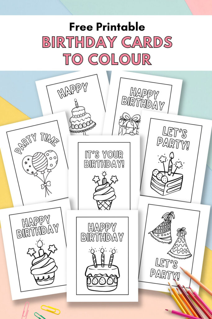 Free Printable Birthday Cards To Colour — Gathering Beauty In Free Printable Cards Free Printable Birthday Cards To Colour — Gathering Beauty In Free Printable Cards