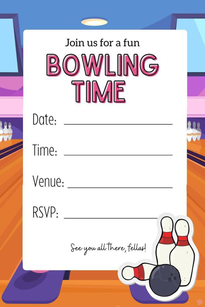 Free Printable Blank Bowling Invitation Template Pdf Regarding Free Printable Bowling Birthday Party Invitations Free Printable Blank Bowling Invitation Template Pdf Regarding Free Printable Bowling Birthday Party Invitations