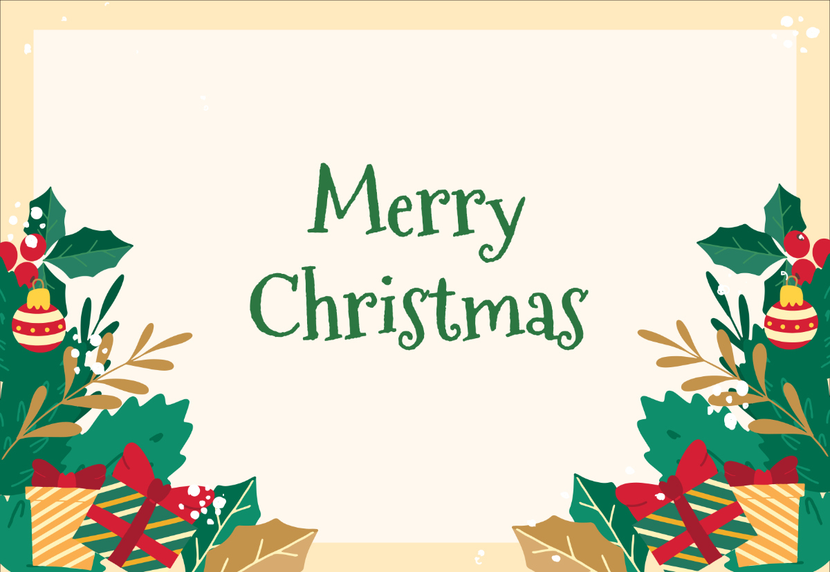 Free Printable Blank Christmas Card Template To Edit Online intended for Free Online Printable Christmas Cards