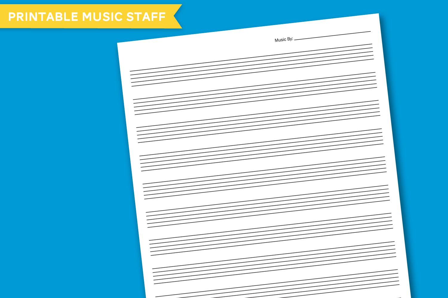 Free Printable Blank Music Staff Paper - Download At Paging Supermom intended for Free Printable Staff Paper