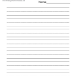 Free Printable Blank Writing Practice Worksheet With Blank Handwriting Worksheets Printable Free