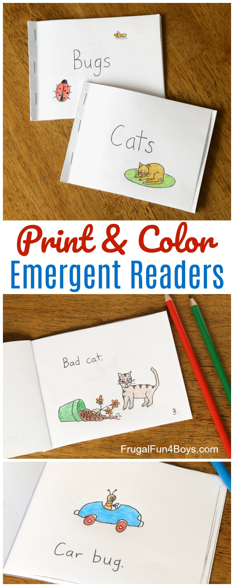 Free Printable Books For Beginning Readers - Level 1 (Easy with Free Printable Books