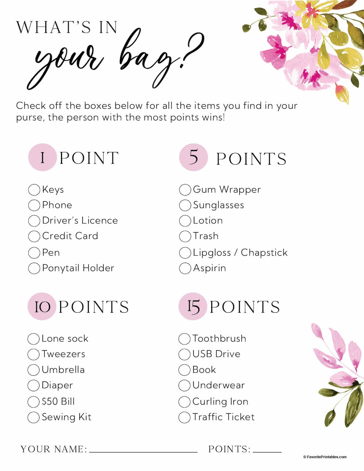 Free Printable Bridal Shower Games - Favorite Printables for Free Printable Wedding Shower Games