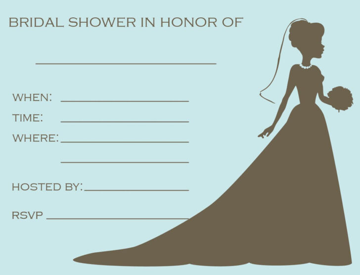 Free Printable Bridal Shower Invitations Templates