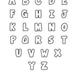 Free Printable Bubble Letter Alphabet Stencils With Free Printable Alphabet Stencils Templates