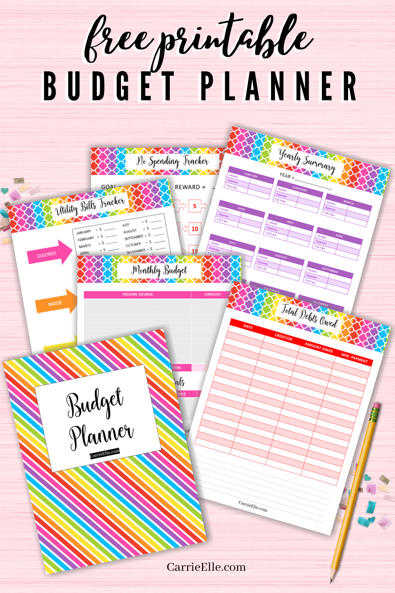 Free Printable Budget Planner - Carrie Elle in Free Printable Budget Binder