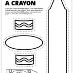 Free Printable Build A Crayon Craft   Pjs And Paint In Free Printable Crayon Pattern