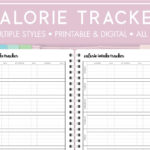 Free Printable Calorie Tracker   World Of Printables Intended For Free Printable Calorie Counter Sheet