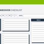 Free Printable Caregiver Daily Checklist Template Inside Free Printable Caregiver Forms