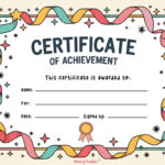 Free Printable Certificate Of Achievement Templates For Kids Within Free Printable Certificates Of Achievement